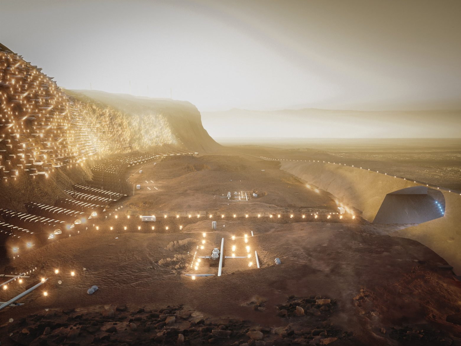 Εντυπωσιακά σχέδια από την πρώτη πόλη στον Άρη