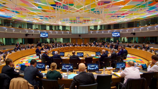 Greek Fin. Min. at the Ecofin meeting