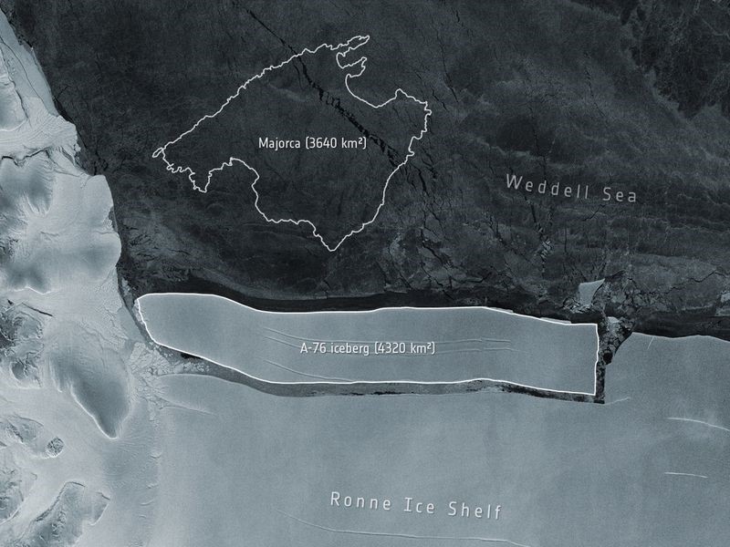 Παγόβουνο στο μέγεθος της Μαγιόρκα αποκόπηκε στην Ανταρκτική
