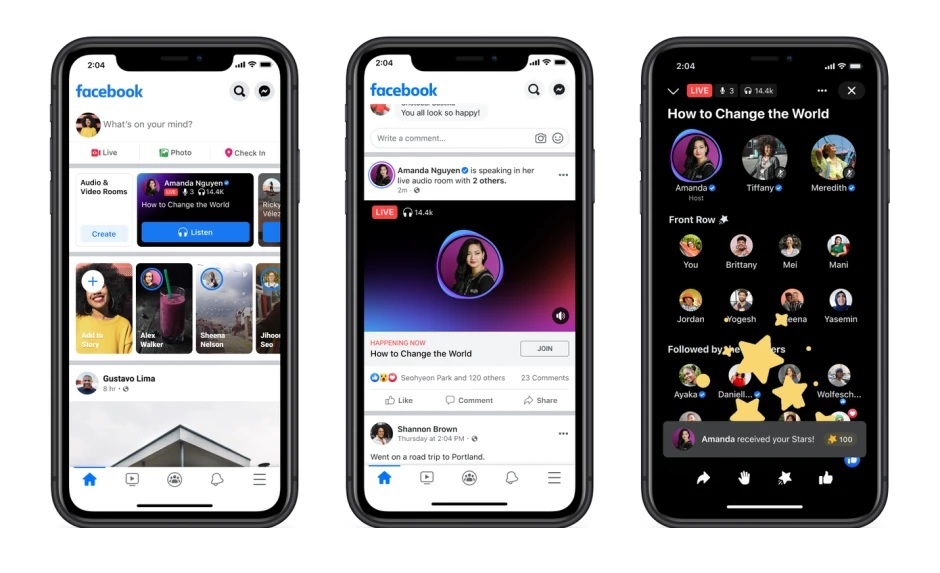 Το Facebook λανσάρει επίσημα την υπηρεσία Live Audio Rooms