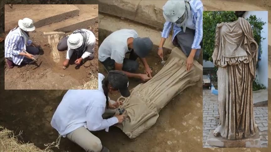Σημαντική ανασκαφή στην Τουρκία: Εντοπίστηκε γυναικείο άγαλμα 1800 ετών [Video]