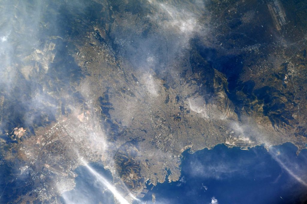 Image of Athens from the International Space Station