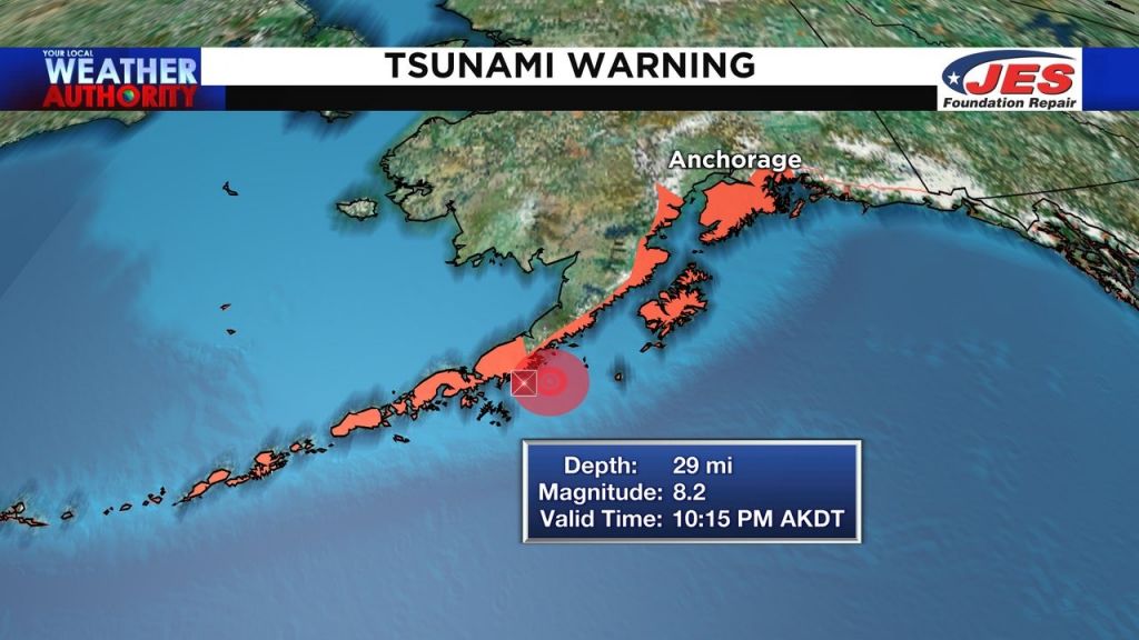 Αλάσκα: Ισχυρός σεισμός 8,2 Ρίχτερ – Προειδοποίηση για τσουνάμι