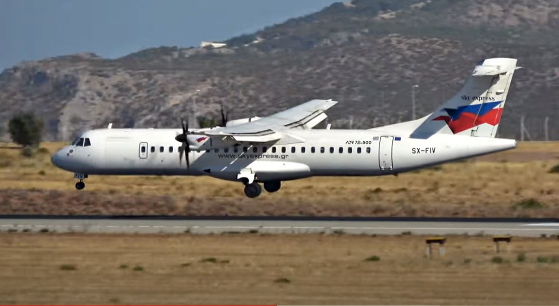 SKY express: Το πρώτο υπερσύγχρονο «πράσινο» ATR 72-600 προσγειώθηκε στην Αθήνα [Photo]