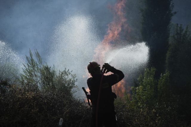 Μάχη με τις αναζωπυρώσεις σε Εύβοια και Γορτυνία – Ελπίδες στη βροχή και φόβος για πλημμύρες