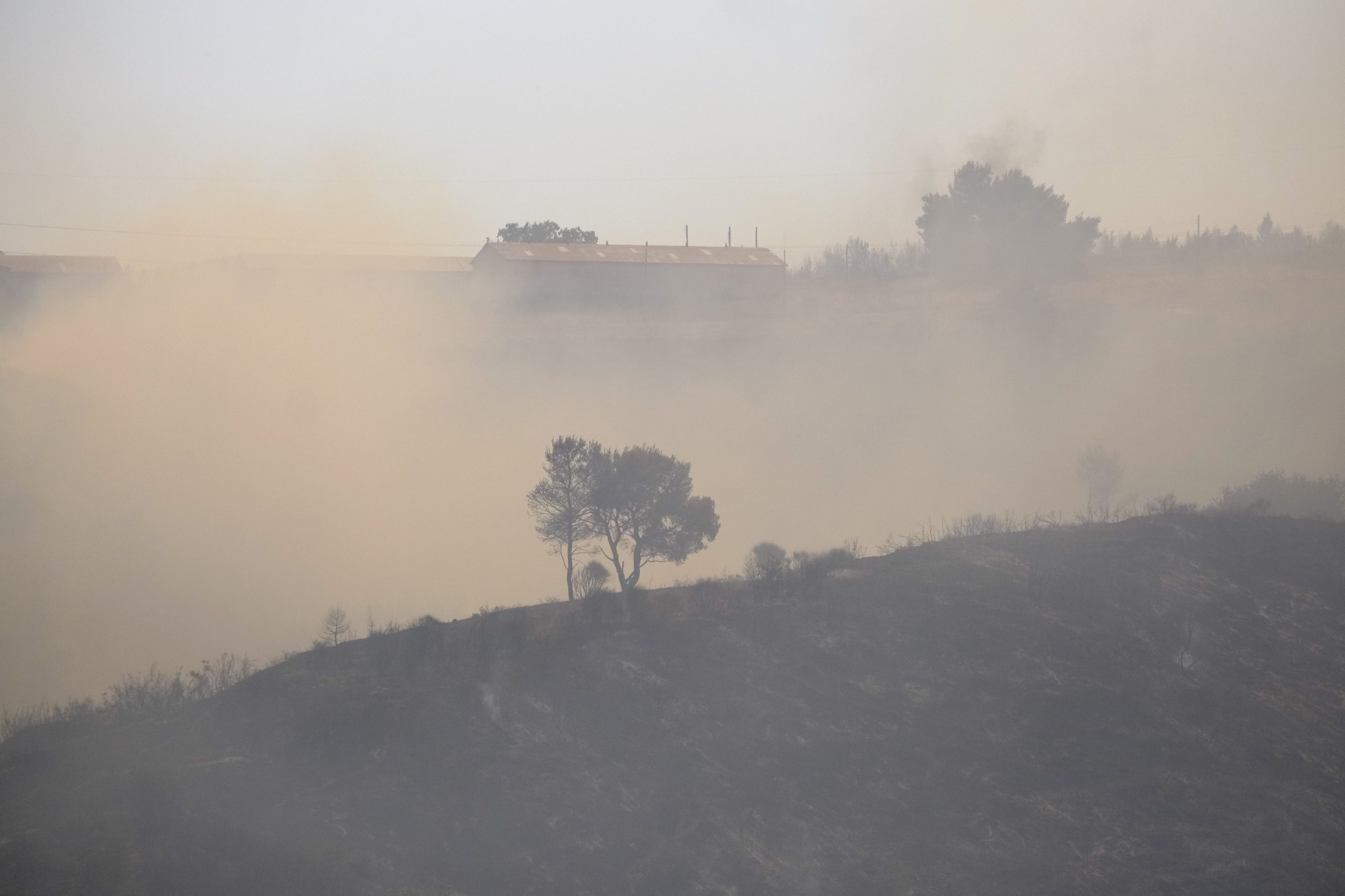 Atmospheric pollution in Crete, from the fires in Attica and Evia