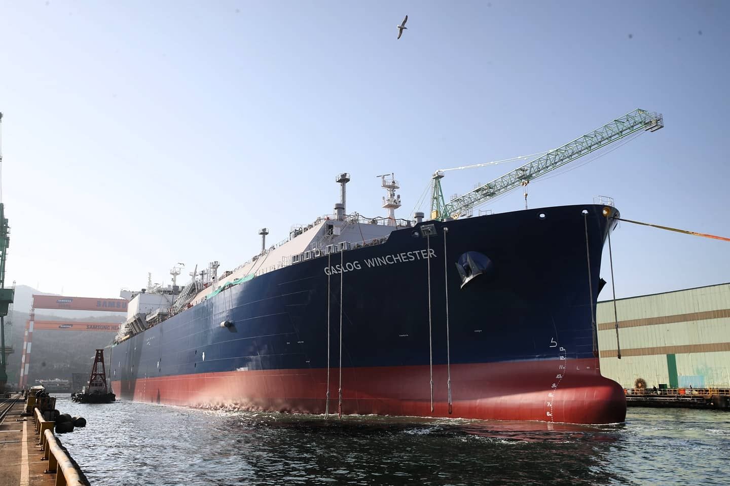 The fourth newly built LNG Carrier was received by GasLog