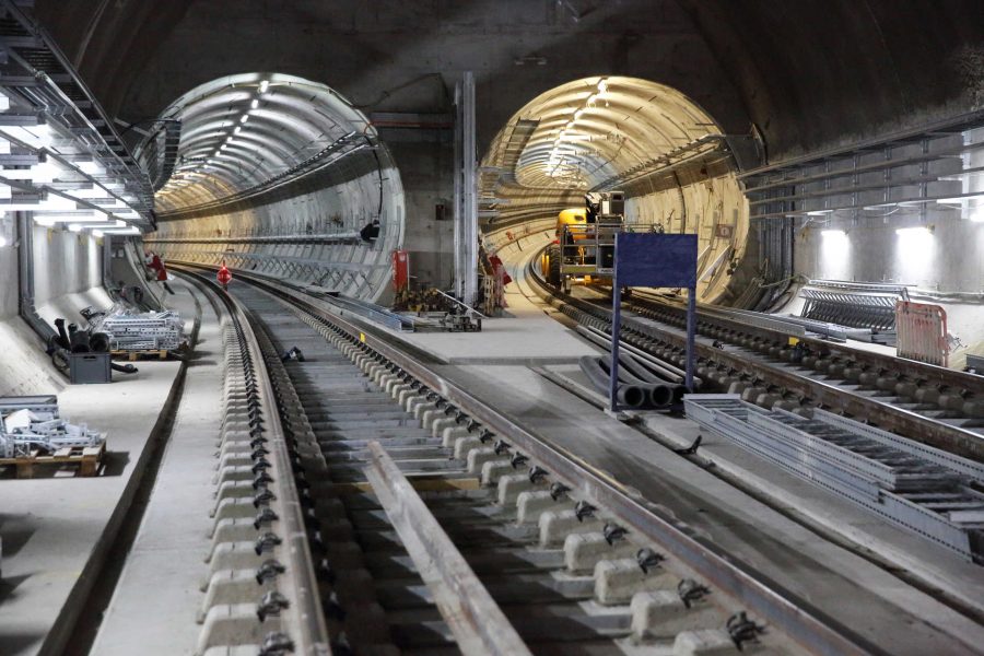 Thessaloniki Metro: Video with the trial train run