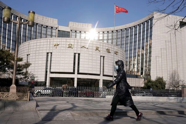 Κίνα: Ρευστότητα 319 δισ. γιουάν διοχέτευσε η Λαϊκή Τράπεζα στη διατραπεζική