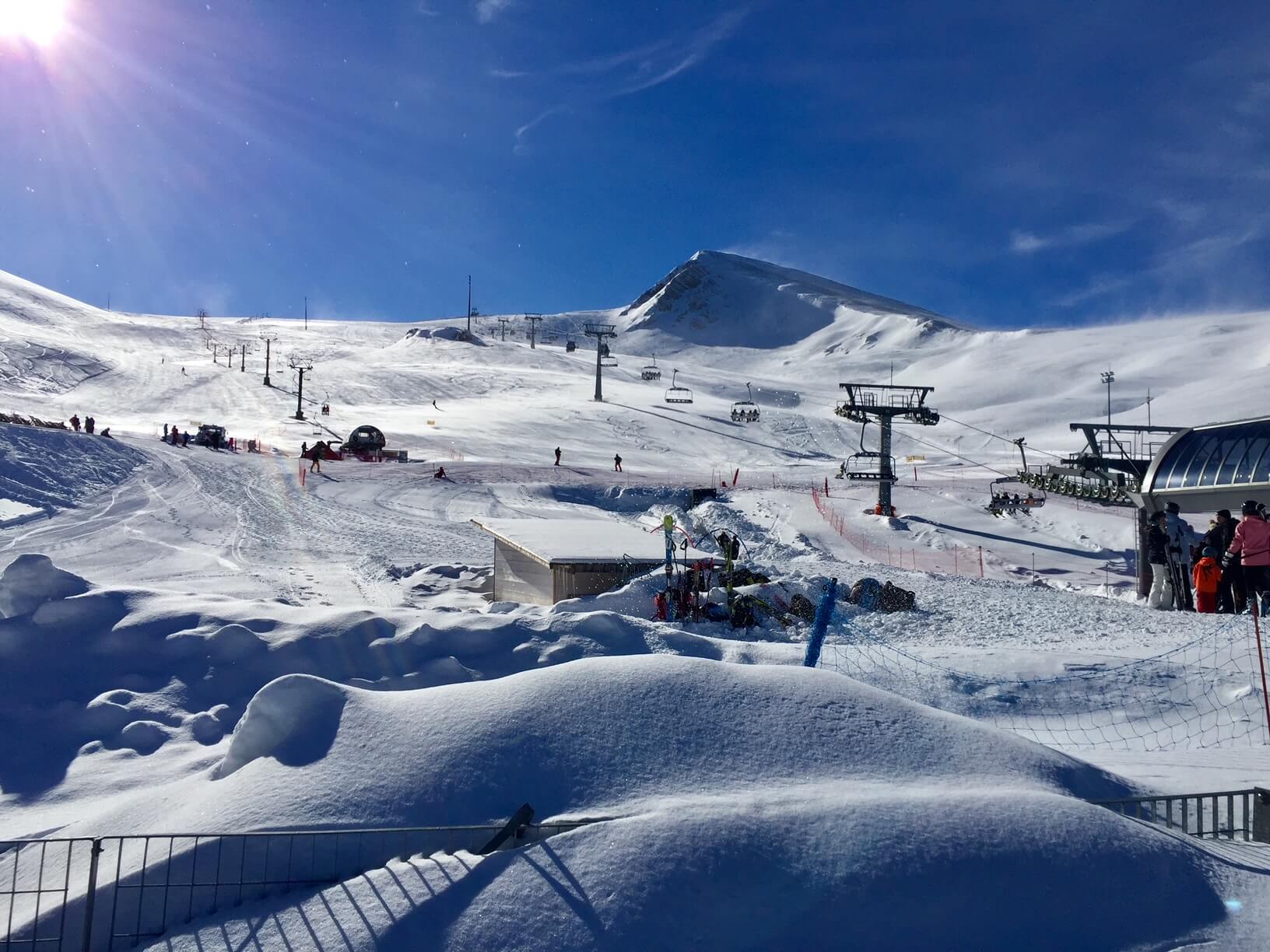 Parnassos – Chalets and outdoor areas of the Ski Center open