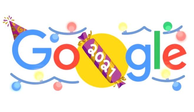 Google – Αποχαιρετά το 2021 με ένα εορταστικό doodle