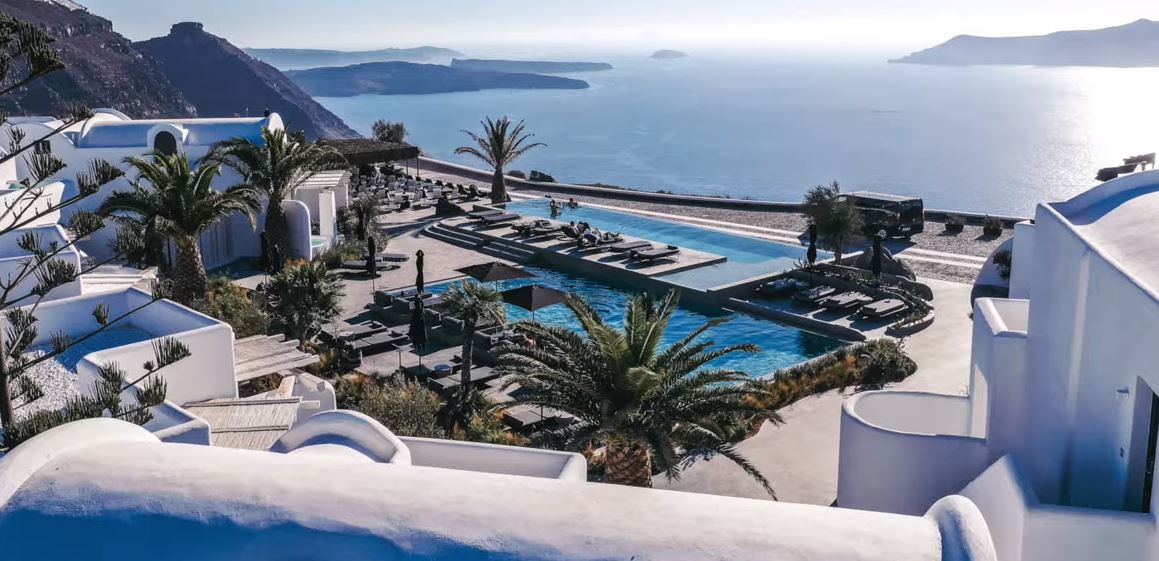 The Nobu Hotel and Restaurant in Santorini