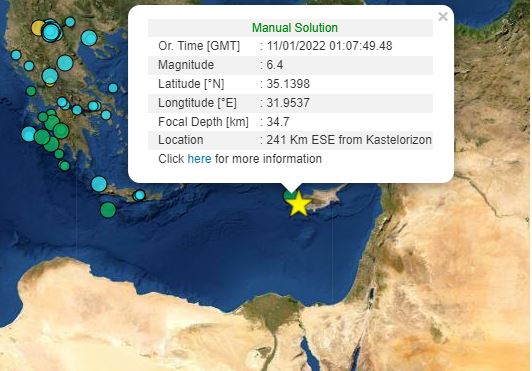 Strong earthquake over 6 Richter in Cyprus