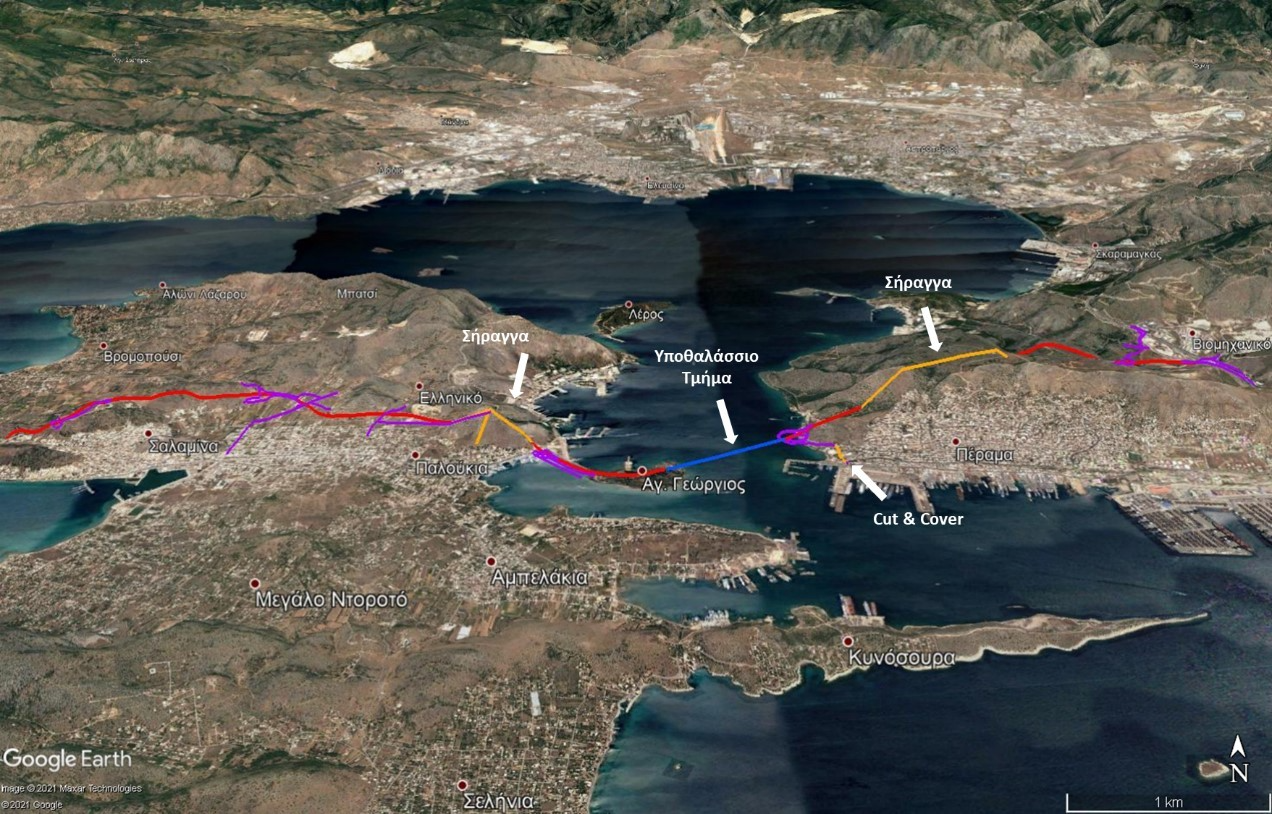 Underwater tunnel linking Salamis to Attica in 2022