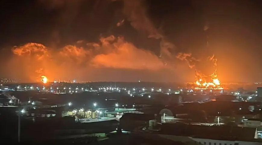 Ρωσία: Μεγάλη φωτιά σε χώρο αποθήκευσης καυσίμων στην πόλη Μπριάνσκ {βίντεο}