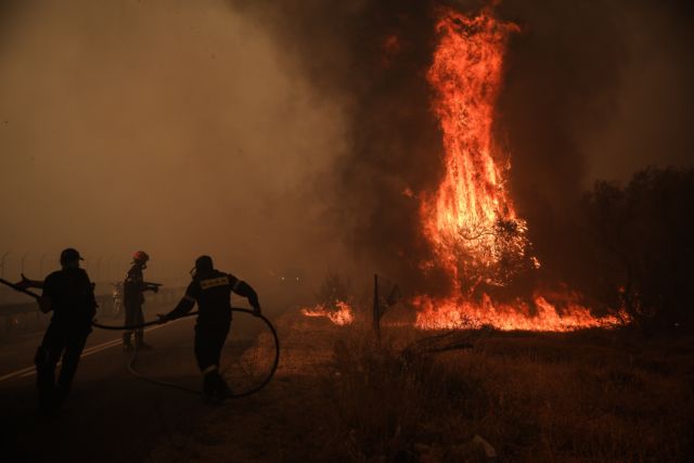 Ζάκυνθος: Μεγάλη πυρκαγιά καίει δάσος