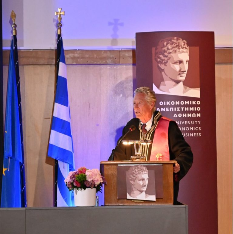 O Καθηγητής Olivier Blanchard αναγορεύτηκε Επίτιμος Διδάκτορας του Οικονομικού Πανεπιστημίου Αθηνών