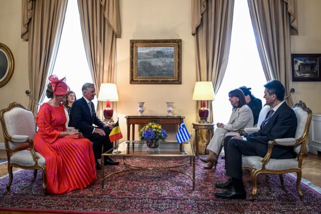 Belgian royals were received at the presidential mansion