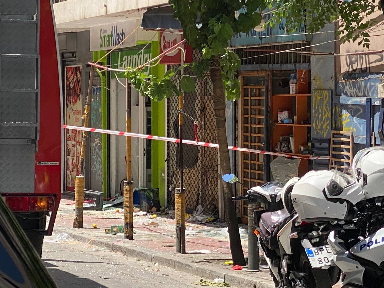 Εκρηξη στο κέντρο της Αθήνας: Ενας τραυματίας