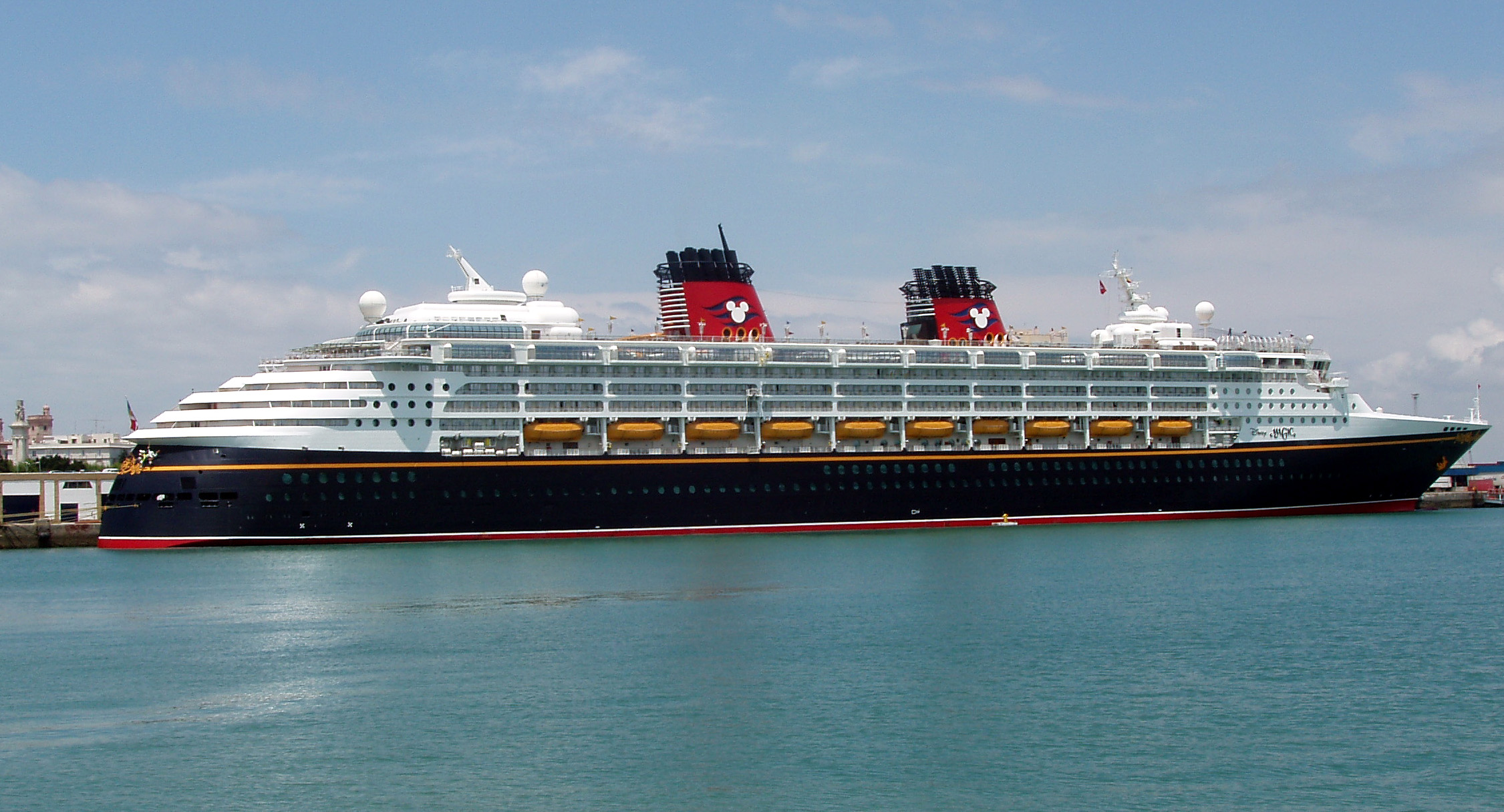 Disney Cruise Line ship docks at Souda