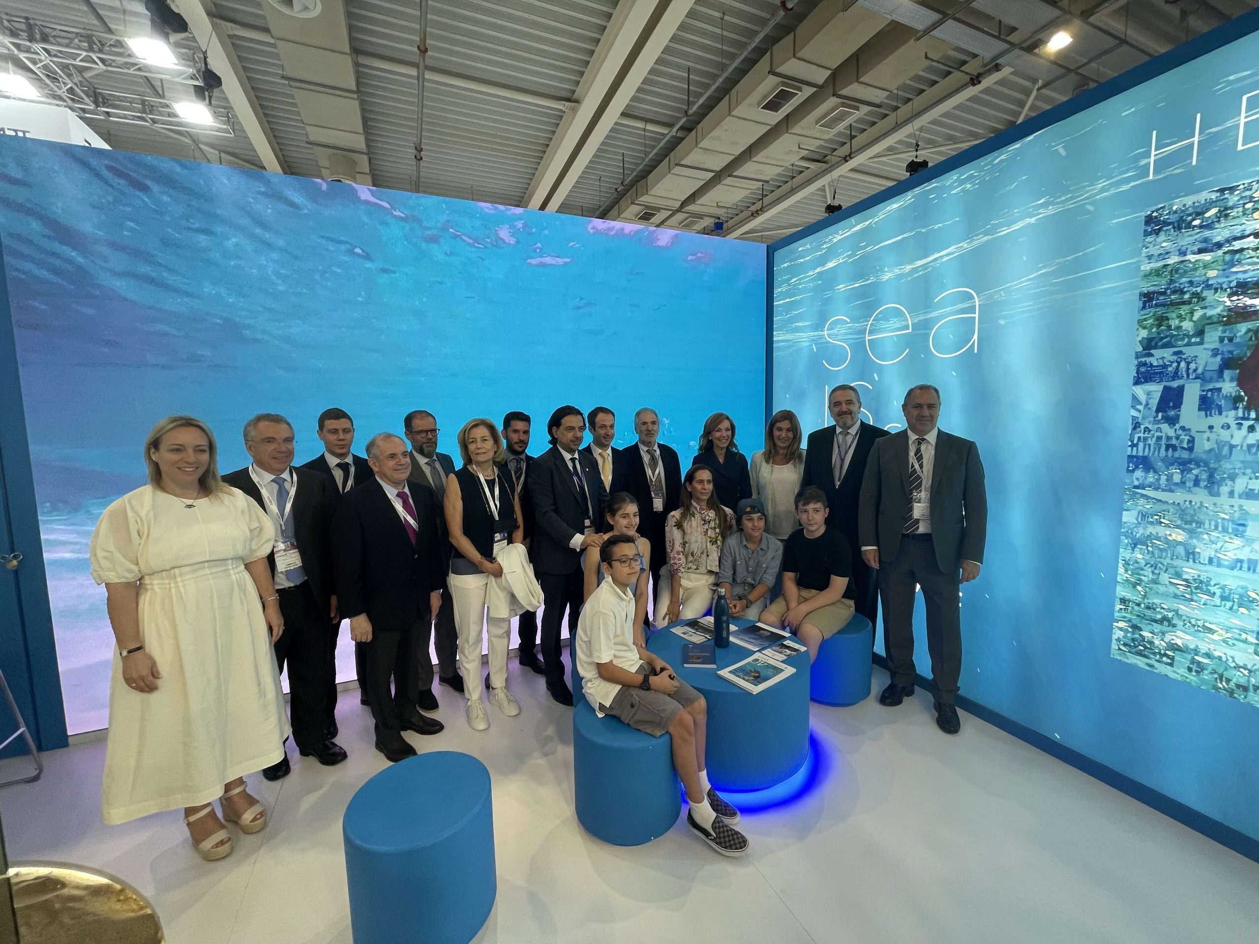 Posidonia 2022: Union of Greek Shipowners tours exhibition stands