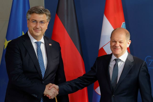 Γερμανία – Κροατία: Ουκρανία και Δυτικά Βαλκάνια στο επίκεντρο των δηλώσεων Σολτς – Πλένκοβιτς