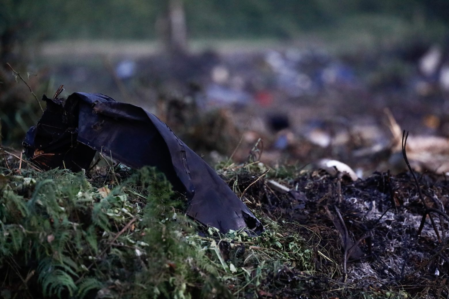 No dangerous material for the public health found at the site of the plane crash