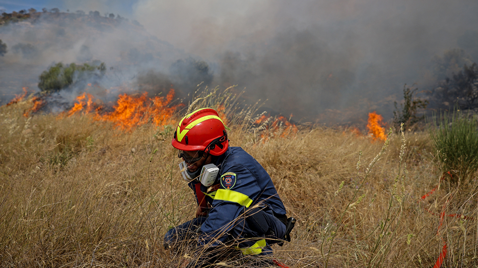 Another fire in Alepochori with aerial means joining the fight