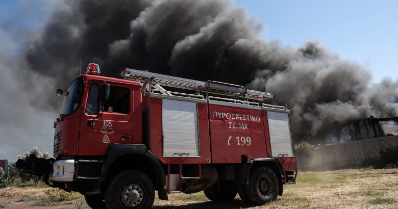 Fire in Porto Rafti