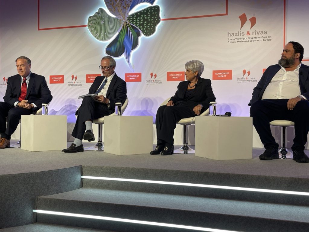 Εconomist: Top ship owners Marinakis, Frangou join former US Sec’t of State Mike Pompeo in a panel discussion