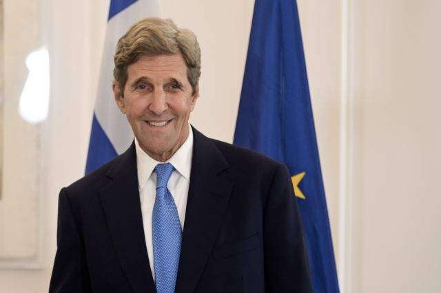 US presidential envoy for climate Kerry refers to ‘green shipping corridor’ during high-profile statements in Greece