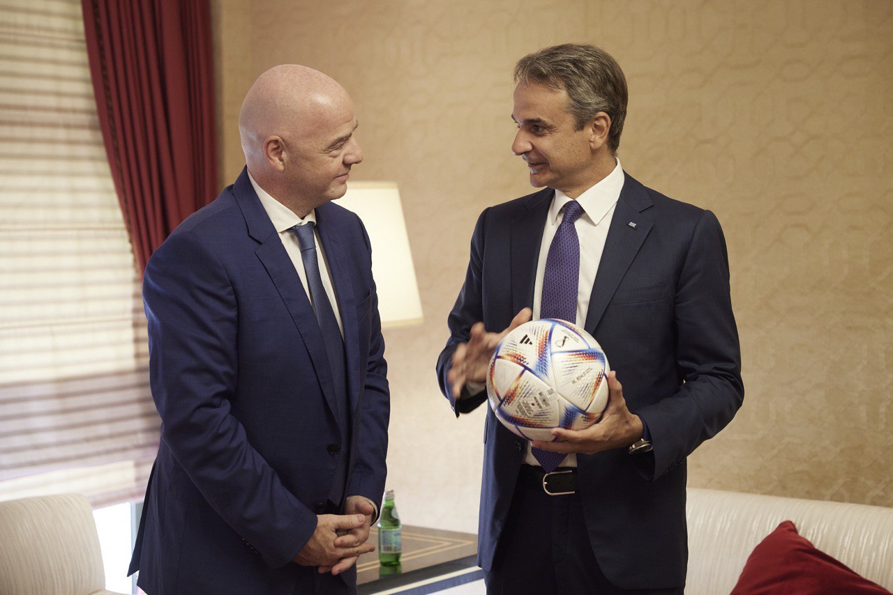 Μητσοτάκης: Συναντήθηκε με τον πρόεδρο της FIFA