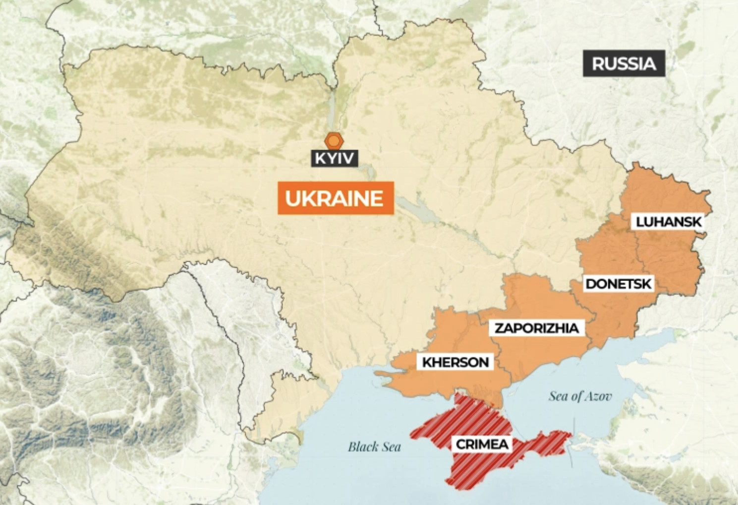 Ουκρανία: Οι περιοχές που ετοιμάζονται για το «δημοψήφισμα» ένταξης στη Ρωσία