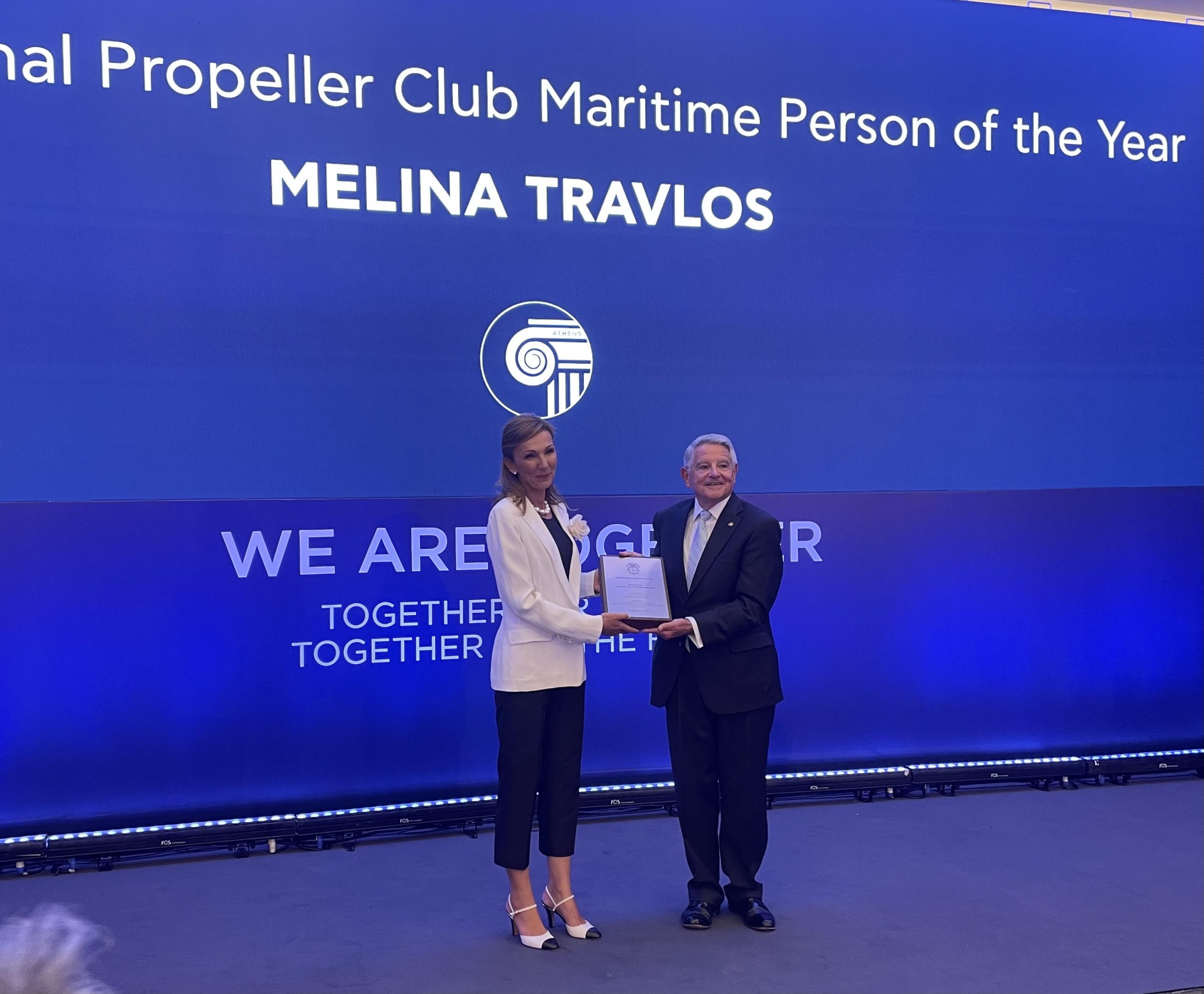 International Propeller Club: Τιμήθηκε η Μελίνα Τραυλού