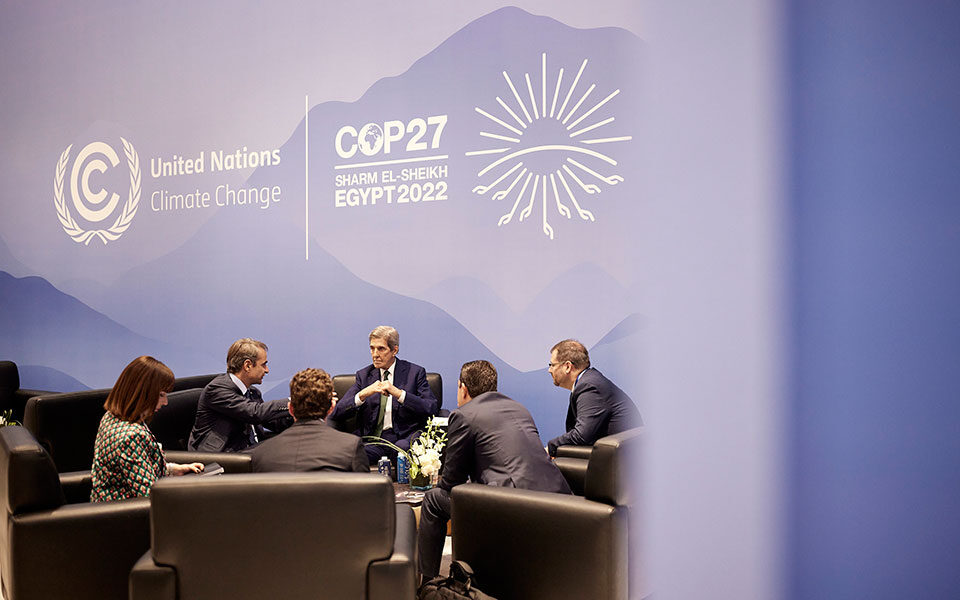 Μητσοτάκης – COP27: Εξετάζουμε νέα διασύνδεση με Αίγυπτο για μεταφορά φθηνής ενέργειας από ΑΠΕ