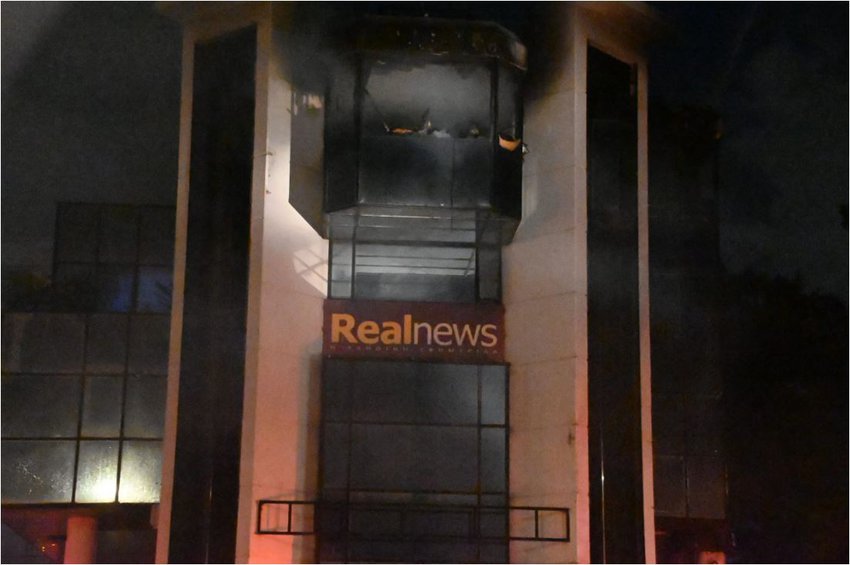 Arrest for arson attack on Real media group