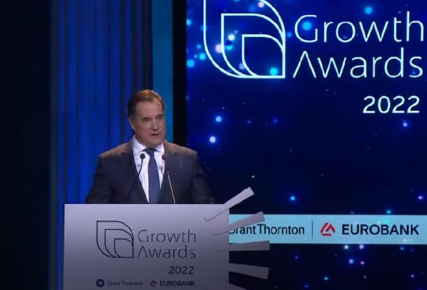 Growth Awards – Γεωργιάδης: Ανάπτυξη άνω του 2% στην Ελλάδα το 2023