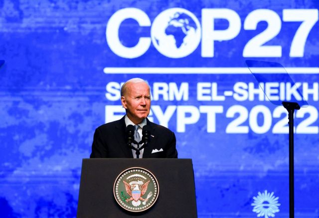 COP27 – Μπάιντεν: «Υπαρξιακή απειλή» για τον πλανήτη η κλιματική κρίση