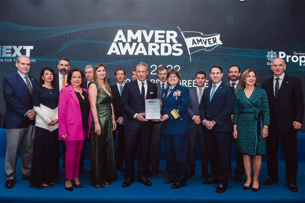 Βραβεία AMVER: Τιμήθηκαν 247 ελληνικές ναυτιλιακές εταιρείες και τα 1.976 πλοία τους για την συμμετοχή τους στο πρόγραμμα διάσωσης πλοίων και ανθρώπων στη θάλασσα