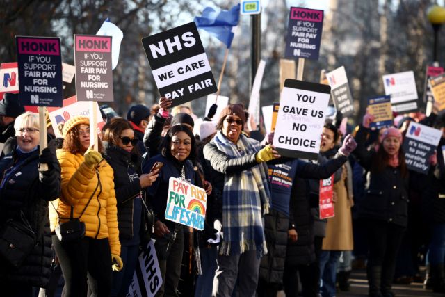 Βρετανία: Σε νέα απεργία οι νοσηλευτές – Υπό πίεση ο Ρίσι Σούνακ