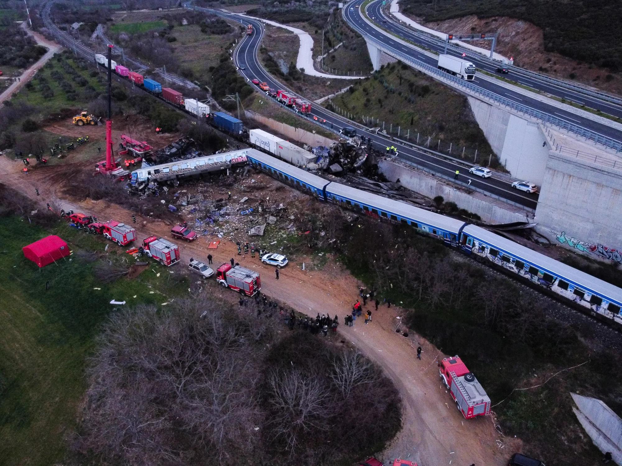 Τέμπη: Στους 55 οι νεκροί που έχουν ταυτοποιηθεί