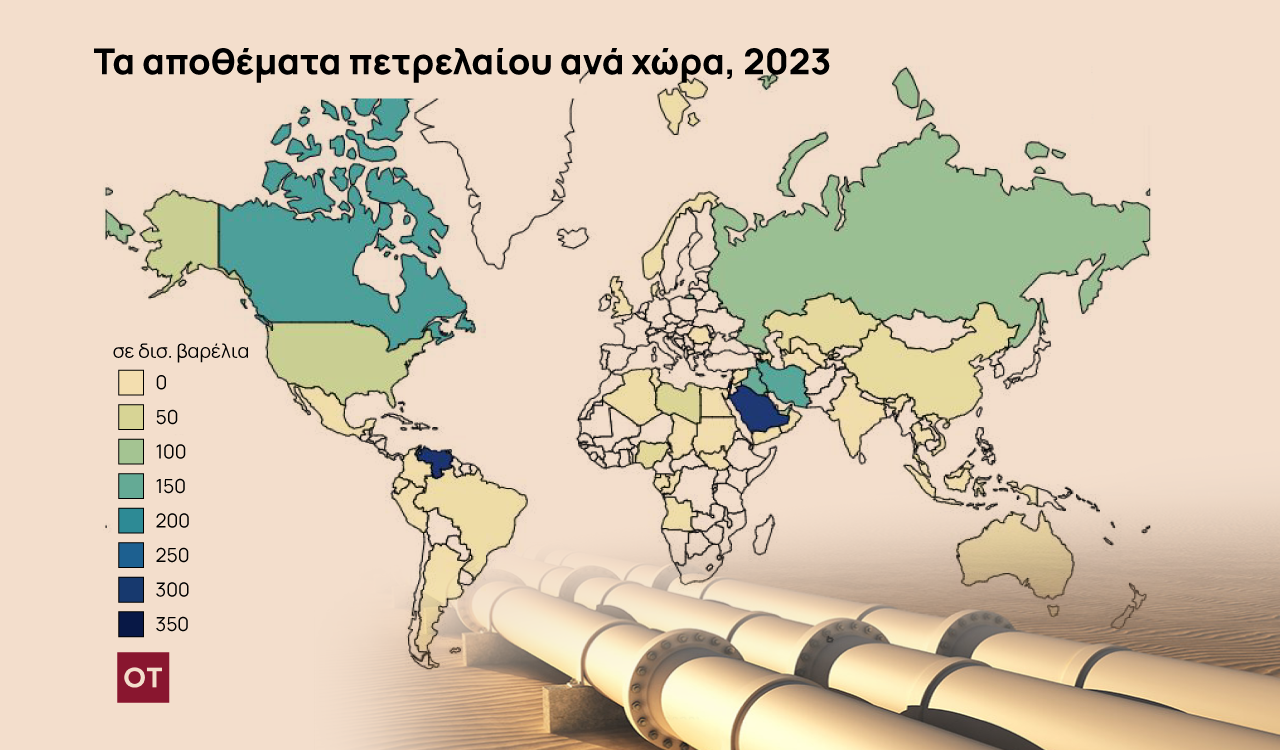 Πετρέλαιο: Πώς διαμορφώνεται ο παγκόσμιος χάρτης των αποθεμάτων