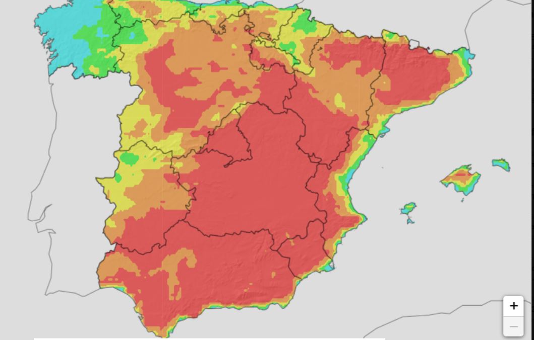 Ισπανία: Στο «κόκκινο» οι θερμοκρασίες – Ιστορικός καύσωνας για την εποχή