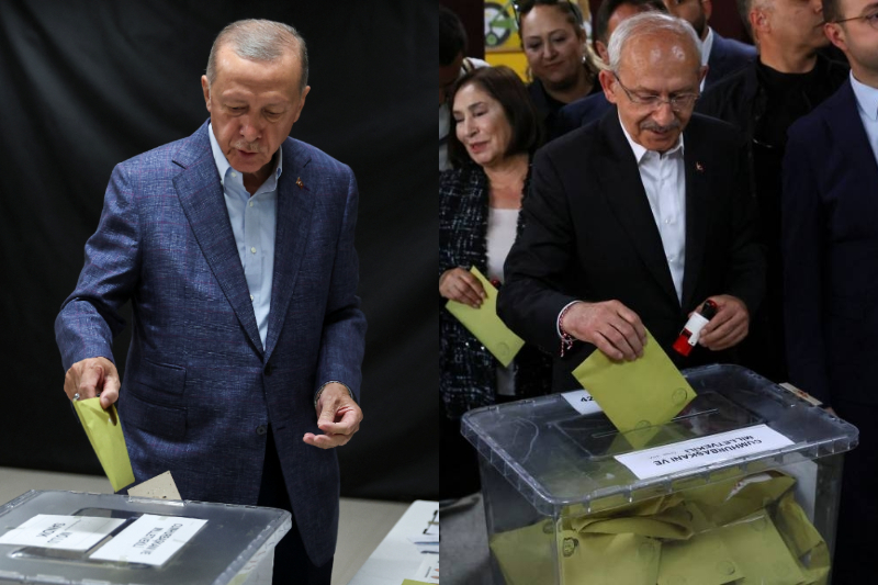 Εκλογές στην Τουρκία: Ψήφισαν Ερντογάν και Κιλιτσντάρογλου
