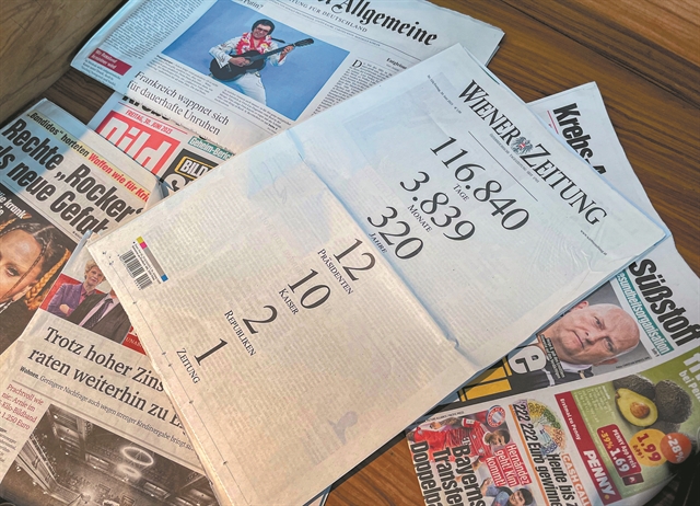 Αυστρία: Λουκέτο στην αρχαιότερη γερμανόφωνη εφημερίδα