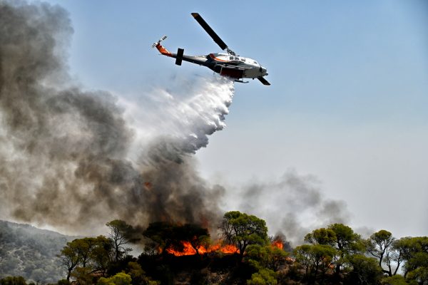 Βοιωτία: Μεγάλη φωτιά σε δασική έκταση στην Υλίκη – Επιχειρούν και εναέρια μέσα