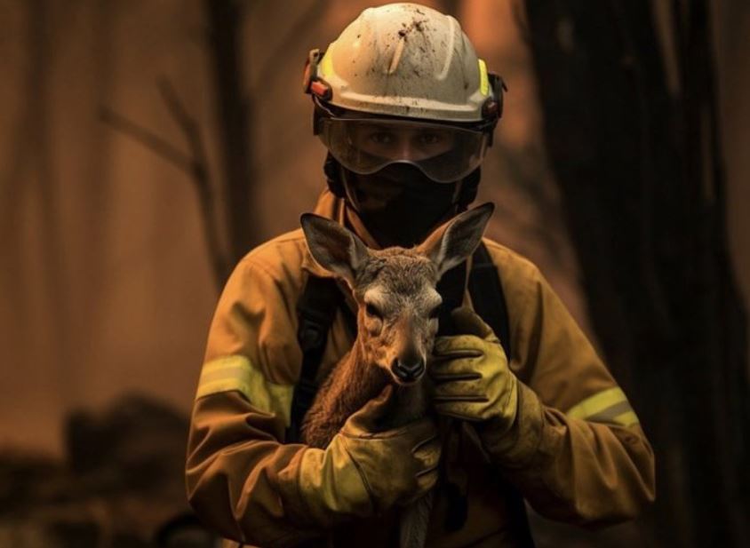 Rhodes: Several of the island’s deer have fallen victim to the fire