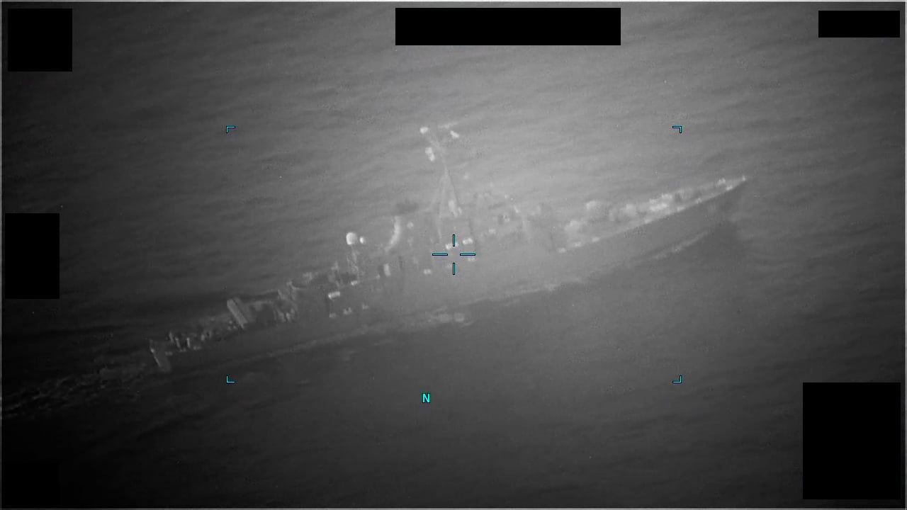 Video from the attack against a Greek-owned tanker in the Gulf of Oman
