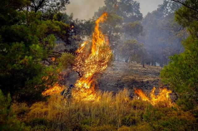 Πυρκαγιές: Δύσκολη η κατάσταση στην Ρόδο