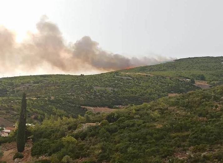 Πυρκαγιές: Τέσσερις εστίες σε Μαραθώνα και Γραμματικό – Επιχειρούν εναέρια μέσα
